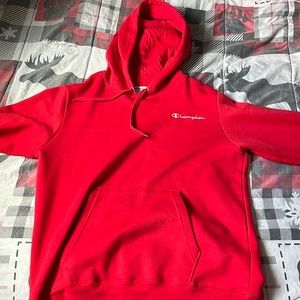 red champion hoodie